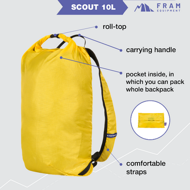 Рюкзак Scout 10L желтый