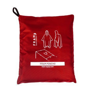 Poncho Rainfall, Red, one size