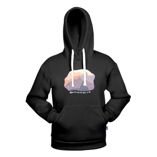 Hoody "Щастя це не де а як" XXL Black