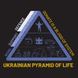T-shirt man "Ukrainian pyramid of life" L Black