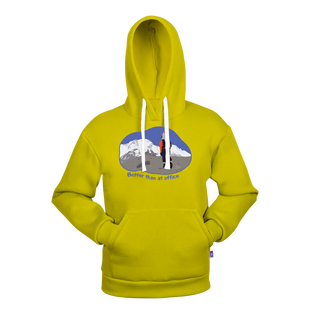 Hoody "Better than at office" S Lime