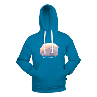 Hoody "Щастя це не де а як" XXL Blue