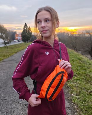 Поясна сумка бананка GoЙra, Оранжевий