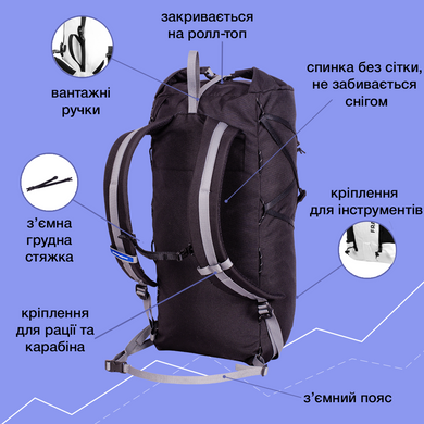 Альпинистский рюкзак Guide 30L черный