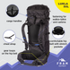 Hiking Backpack Lukla 50L S black