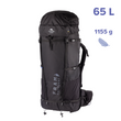 Рюкзак Lukla 65L S чорний