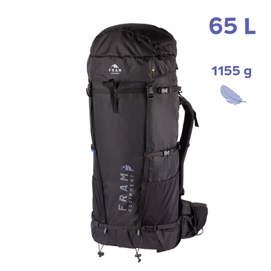 Hiking Backpack Lukla 65L S black