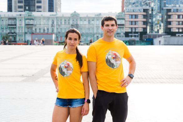 Sale - T-shirt male "Ідеальні моменти" XL Жовтий, Yellow, XL