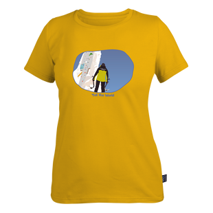 T-shirt lady "Tell the world" L Yellow