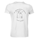 T-shirt man man "Рахунок на табло" L White