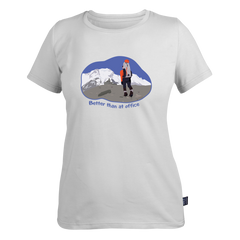 T-shirt lady "Better than at office" L White