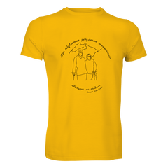 T-shirt man man "Рахунок на табло" L Yellow