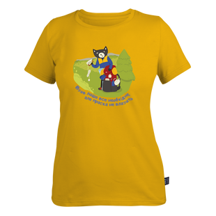 T-shirt lady "Кіт-новачок" L Yellow
