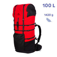 Рюкзак Osh 100L L червоний-чорний
