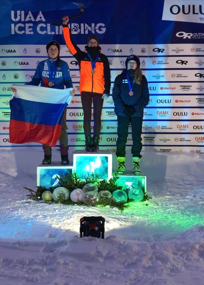 Вікторія Голуб пережець чемпіонату світу з льодолазання серед юніорів